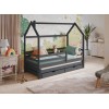 DISNEY 90x190 graphite childrens house bed Lano Furniture