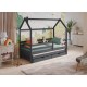 DISNEY 90x190 graphite childrens house bed Lano Furniture
