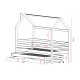 DISNEY 80x160 grey childrens house bed Lano Furniture DISNEY 80x160 grey childrens house bed Lano Furniture