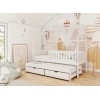 MONKEY 80x160 white childrens house bed Lano Furniture