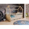 MONKEY 80x180 pine childrens house bed Lano Furniture