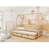 MONKEY 90x200 pine childrens house bed Lano Furniture