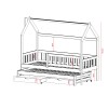 MONKEY 90x200 grey childrens house bed Lano Furniture