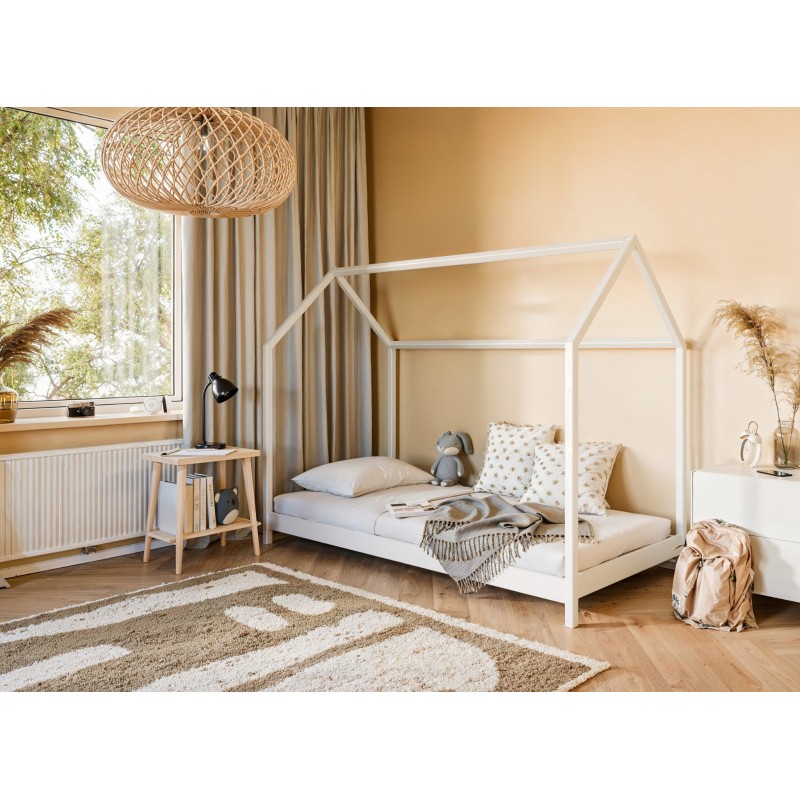 LUCKY 80x180 white childrens bed house Lano Furniture