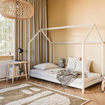 LUCKY 100x200 gray children's bed house Lano Furniture