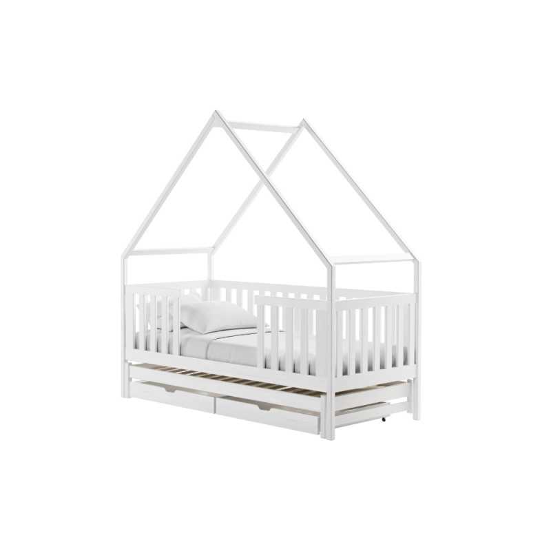 MAGIC 80x180 white bunk bed house Lano Furniture