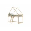 MOON 80x180 pine childrens loft bed house Lano Furniture
