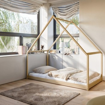 MORIS 80x180 pine children's bed house Lano Furniture