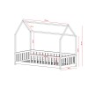 NOAH 80x180 pine childrens bed house Lano Furniture
