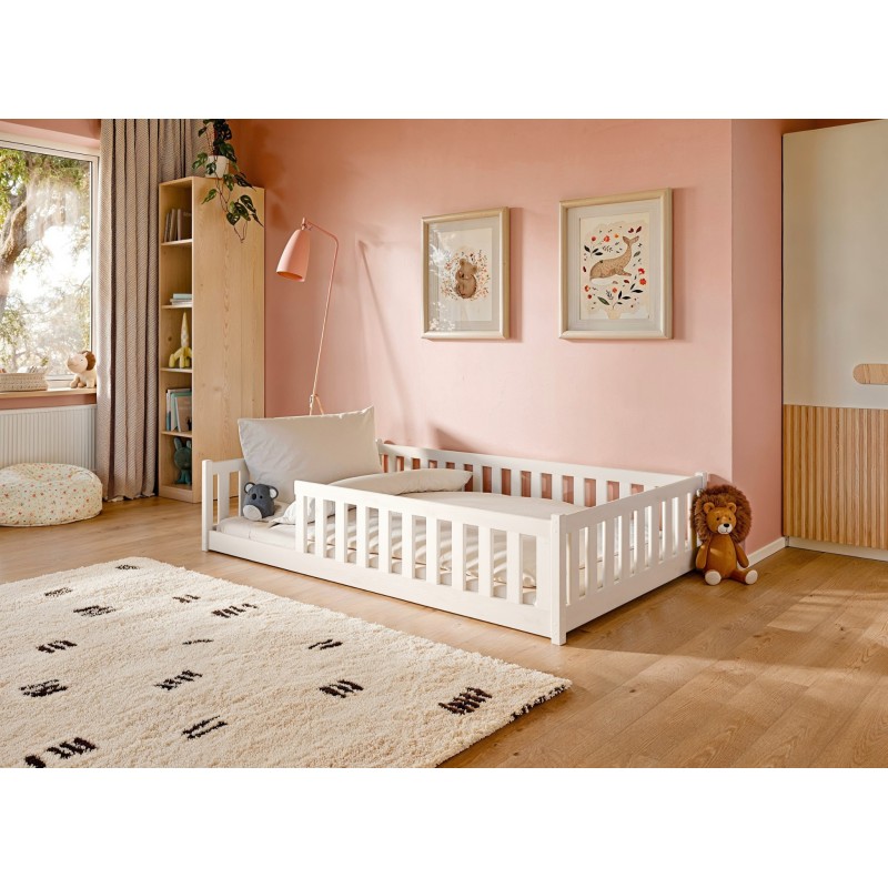OTIS 120x200 white childrens single bed Lano Furniture