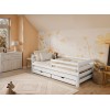 HABI 90x200 white pull-out double bed Lano Furniture