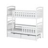 SEBUŚ 90x190 white bunk bed Lano Furniture