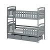 SEBUŚ 90x190 grey bunk bed Lano Furniture