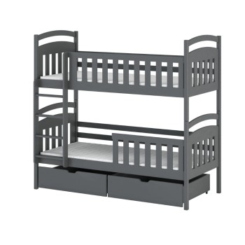 SEBUŚ 80x180 graphite bunk bed Lano Furniture