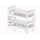 SEBUŚ 80x200 graphite bunk bed Lano Furniture SEBUŚ 80x200 graphite bunk bed Lano Furniture