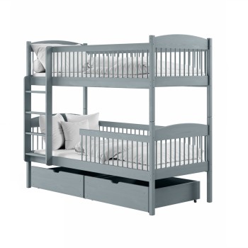 LUNA 80x180 grey bunk bed Lano Furniture