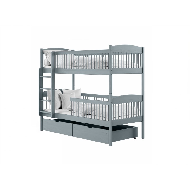 LUNA 80x180 grey bunk bed Lano Furniture
