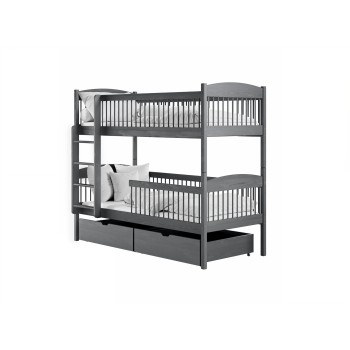 LUNA 80x180 graphite bunk bed Lano Furniture