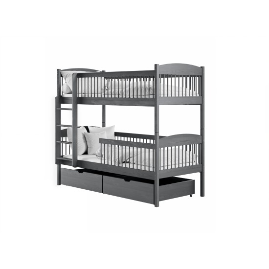 LUNA 80x180 graphite bunk bed Lano Furniture LUNA 80x180 graphite bunk bed Lano Furniture