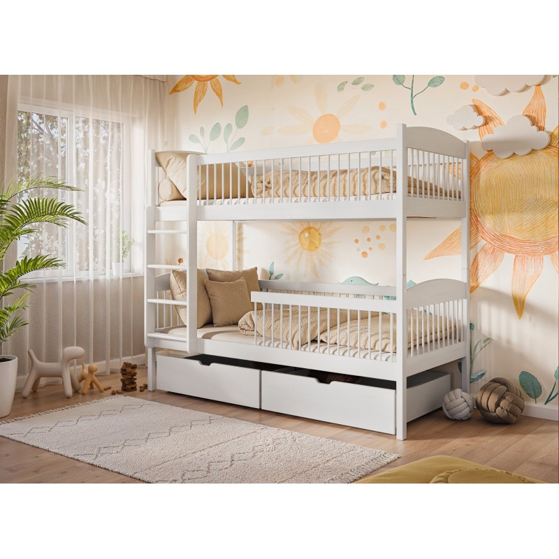 LUNA 90x200 graphite bunk bed Lano Furniture