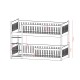 BOSTON 80x180 white bunk bed Lano Furniture BOSTON 80x180 white bunk bed Lano Furniture