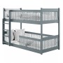 BOSTON 90x200 grey bunk bed Lano Furniture