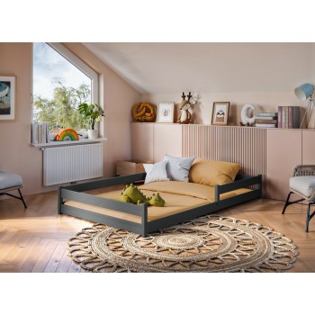 ZOFIA 120x200 graphite children's single bed Lano Furniture
