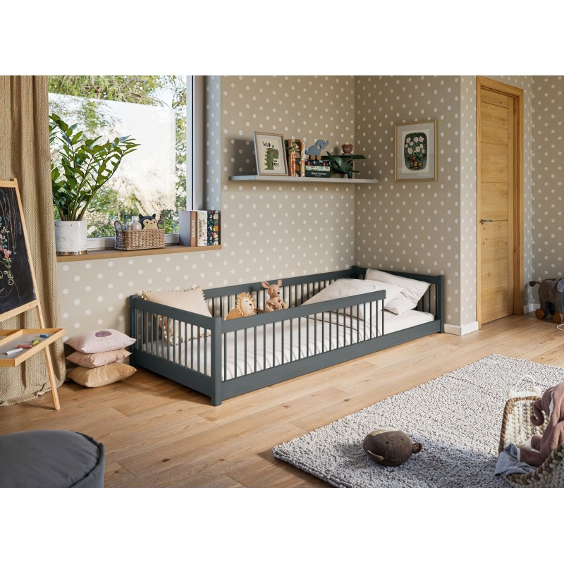 PEDRO 80x180 graphite childrens bed playpen Lano Furniture