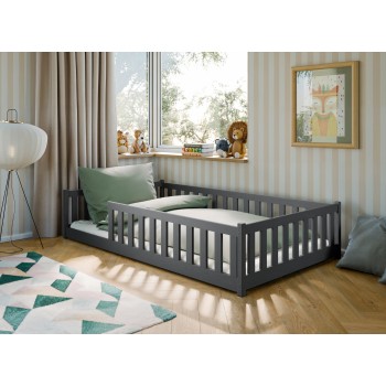 OTIS 120x200 graphite children's single bed Lano Furniture