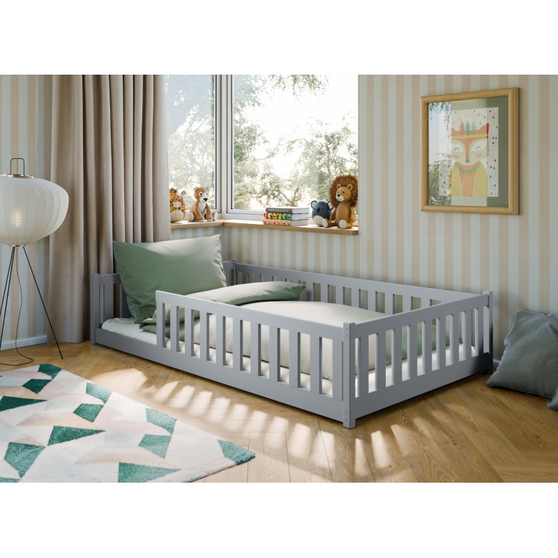 OTIS 120x200 grey childrens single bed Lano Furniture