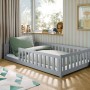 OTIS 120x200 grey children's single bed Lano Furniture