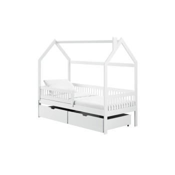 OSKAR 90x200 white children's house bed Lano Furniture