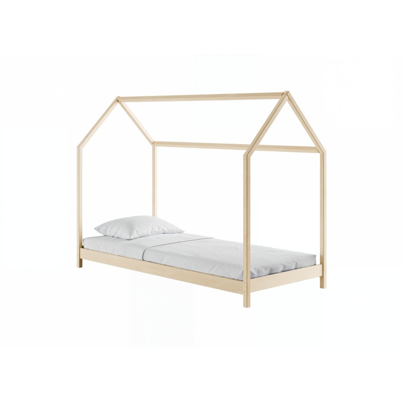 LUCKY 80x180 pine childrens bed house Lano Furniture