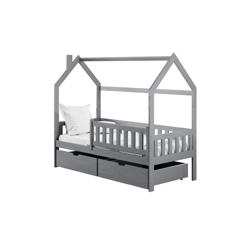 NATAN 80x160 grey childrens house bed Lano Furniture
