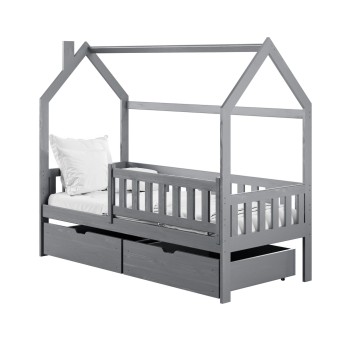 NATAN 80x180 grey children's house bed Lano Furniture
