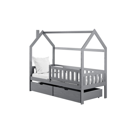 NATAN 80x180 grey childrens house bed Lano Furniture NATAN 80x180 grey childrens house bed Lano Furniture