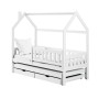 MONKEY 80x180 white children's house bed Lano Furniture