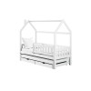 MONKEY 80x200 white childrens house bed Lano Furniture