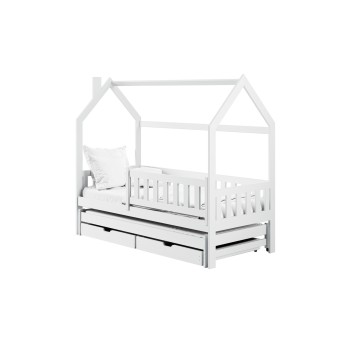 MONKEY 90x190 white children's house bed Lano Furniture