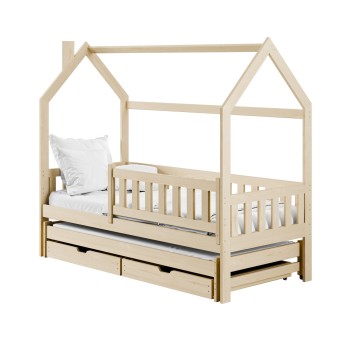 MONKEY 80x180 pine children's house bed Lano Furniture