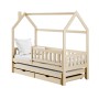 MONKEY 90x200 pine children's house bed Lano Furniture