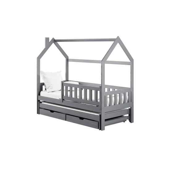 MONKEY 80x180 grey childrens house bed Lano Furniture MONKEY 80x180 grey childrens house bed Lano Furniture