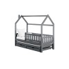 MONKEY 80x200 graphite childrens house bed Lano Furniture