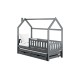 MONKEY 90x190 graphite childrens house bed Lano Furniture MONKEY 90x190 graphite childrens house bed Lano Furniture