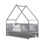 MAGIC 80x200 gray bunk bed house Lano Furniture
