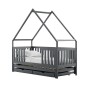 MAGIC 90x190 graphite bunk bed house Lano Furniture