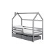 Κρεβάτι Σπιτάκι Montessori LILA 80x180 grey