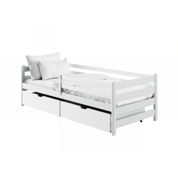 LEON 90x200 white children's single bed Lano Furniture