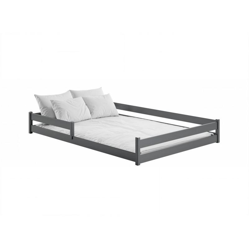 FINI 140x200 graphite childrens single bed Lano Furniture