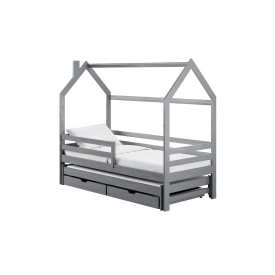 DISNEY 80x160 grey childrens house bed Lano Furniture DISNEY 80x160 grey childrens house bed Lano Furniture